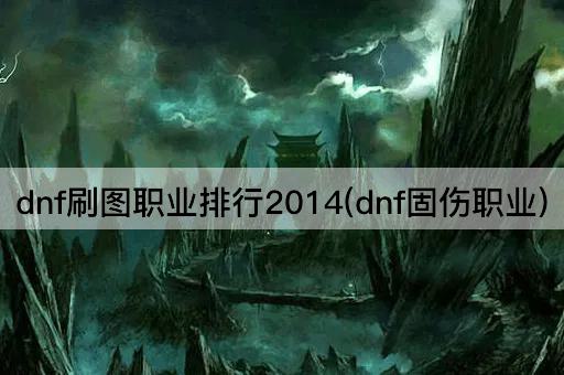 dnf刷图职业排行2014(dnf固伤职业)