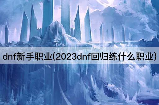 dnf新手职业(2023dnf回归练什么职业)