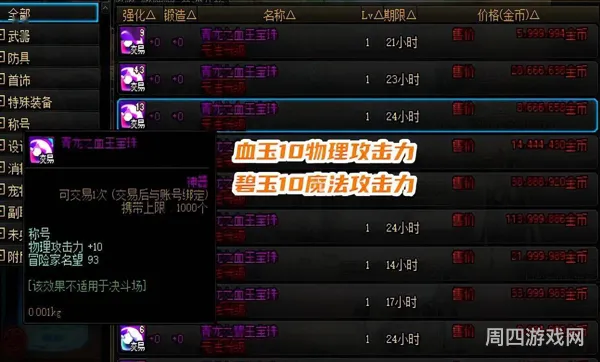 悟一次觉醒称号打什么宝珠好(2023DNF平民附魔推荐)