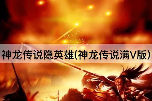 神龙传说隐英雄(神龙传说满V版)