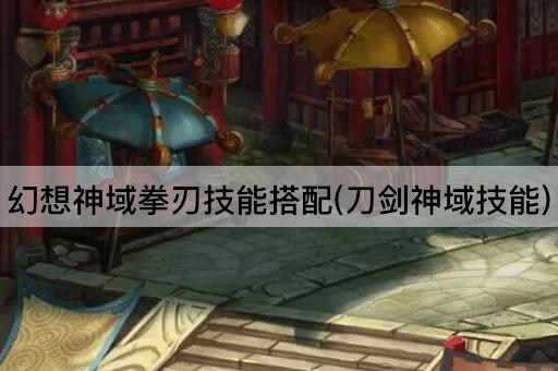 幻想神域拳刃技能搭配(刀剑神域技能)