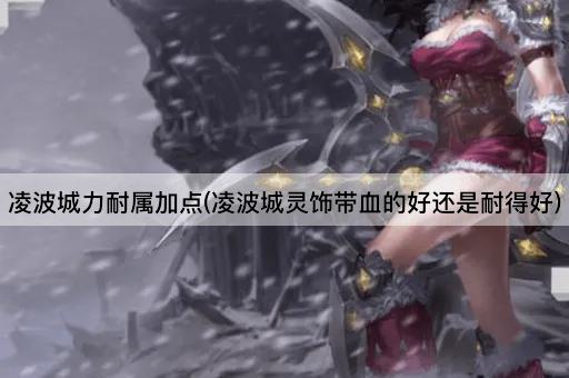凌波城力耐属加点(凌波城灵饰带血的好还是耐得好)