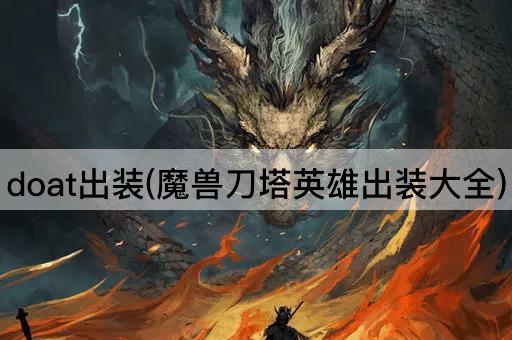 doat出装(魔兽刀塔英雄出装大全)